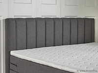 Boxspring lugano afmeting 140 x 200, antraciet - afbeelding 3 van  4