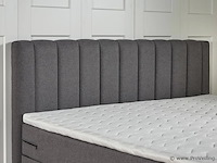 Boxspring lugano afmeting 160 x 200, antraciet - afbeelding 3 van  4