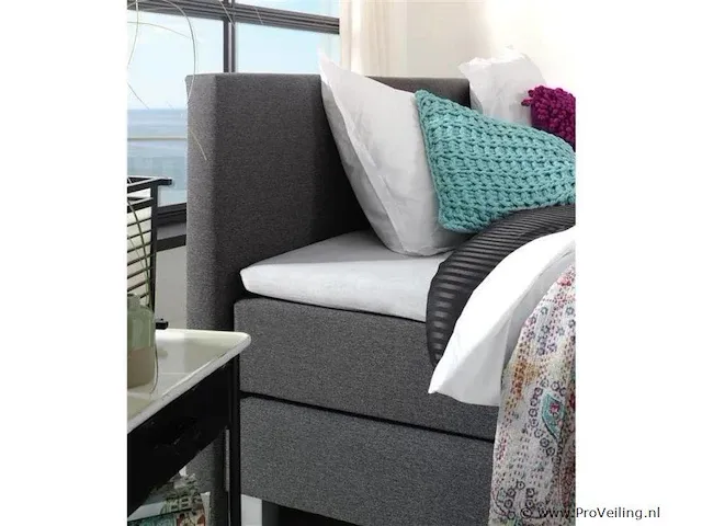 Boxspring miami 2.0, 140x200 cm, licht grijs - afbeelding 5 van  10