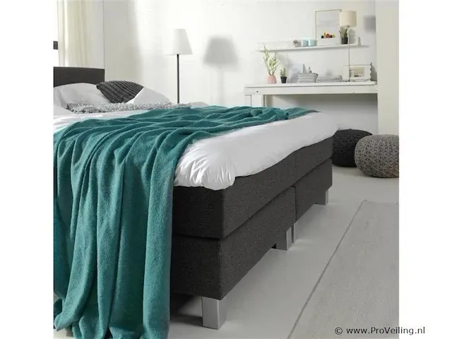 Boxspring miami 2.0, 140x210 cm, xl, licht grijs - afbeelding 3 van  10