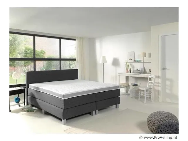 Boxspring miami 2.0, 140x210 cm, xl, licht grijs - afbeelding 4 van  10