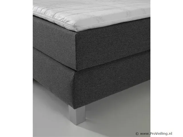 Boxspring miami 2.0, 140x210 cm, xl, zwart - afbeelding 6 van  10