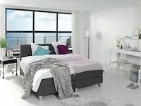 Boxspring miami 2.0, 160x200 cm, antraciet