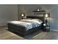 Boxspringcombinatie m-ray, valencia deluxe, antraciet - afbeelding 1 van  4