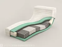 Boxspringcombinatie m-ray, valencia, grijs - afbeelding 2 van  5