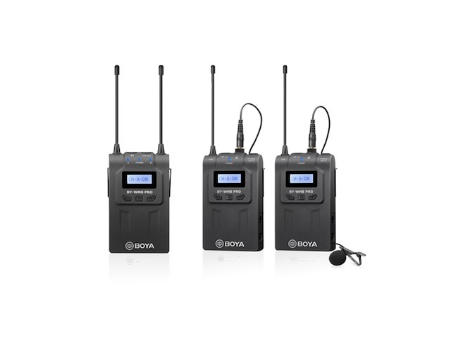 Boya uhf duo lavalier pro-k2 conferentiemicrofoon zwart - afbeelding 1 van  5