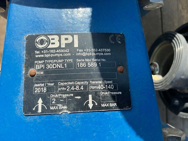 Bpi 30dnl1 2018 , bpi16dnl1 2019 verdringenpomp (2x) - afbeelding 2 van  14