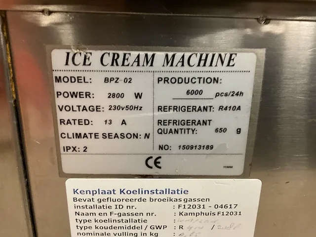 Bpz-02 ijsmachine - afbeelding 7 van  8