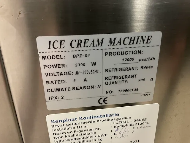 Bpz-04 ijsmachine - afbeelding 5 van  6