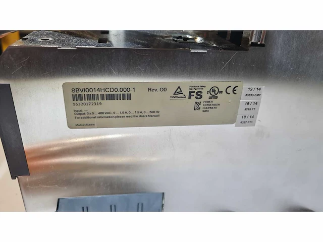 B&r acopos - e0500 + i0014d - inverter + power supply - afbeelding 5 van  6