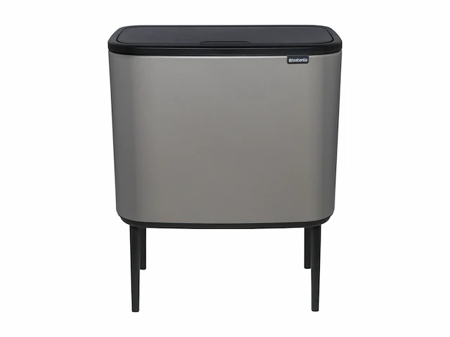 Brabantia afvalbak bo touch bin mineraal beton grijs, 3 x 11 l - afbeelding 1 van  3