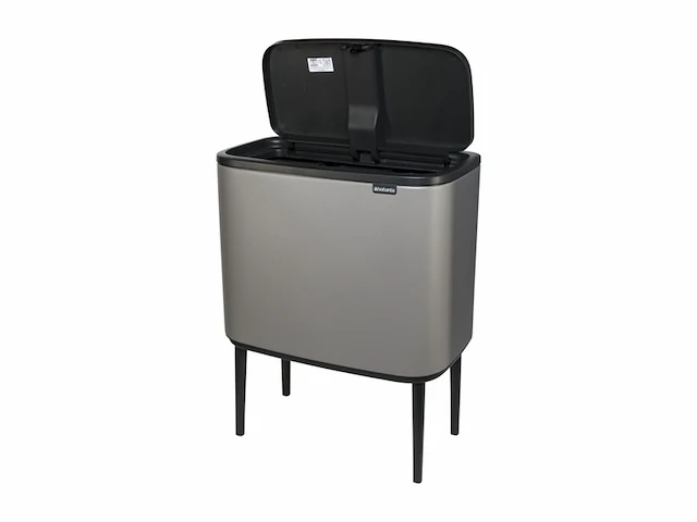 Brabantia afvalbak bo touch bin mineraal beton grijs, 3 x 11 l - afbeelding 3 van  3