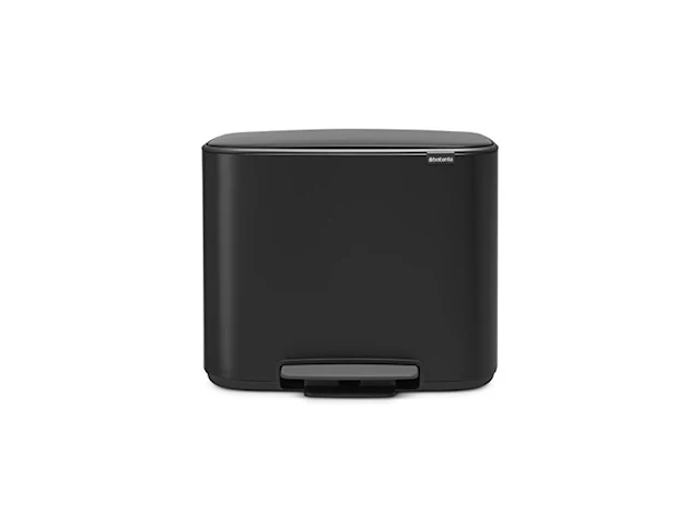 Brabantia bo pedal bin steel, matt black, 36 l - afbeelding 1 van  6