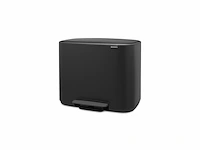 Brabantia bo pedal bin steel, matt black, 36 l - afbeelding 4 van  6