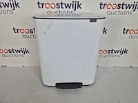Brabantia bo prullenbak - 2 x 30 liter - afvalscheiding - white - afbeelding 2 van  4