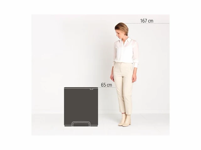 Brabantia bo prullenbak - 2 x 30 liter - met 80 vuilniszakken - afvalscheiding - matt black - afbeelding 4 van  6