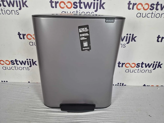 Brabantia bo prullenbak - 2 x 30 liter - platinum - afbeelding 3 van  4
