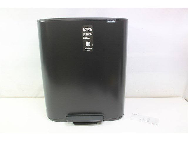 Brabantia bo prullenbak 60 liter matt black - afbeelding 2 van  3