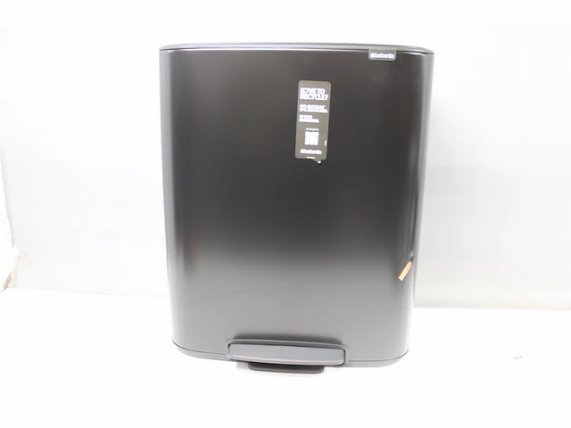 Brabantia bo prullenbak 60 liter matt zwart - afbeelding 2 van  3