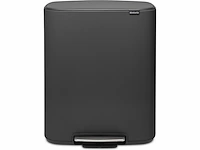 Brabantia bo prullenbak 60 liter mineral infinite grey - afbeelding 1 van  1