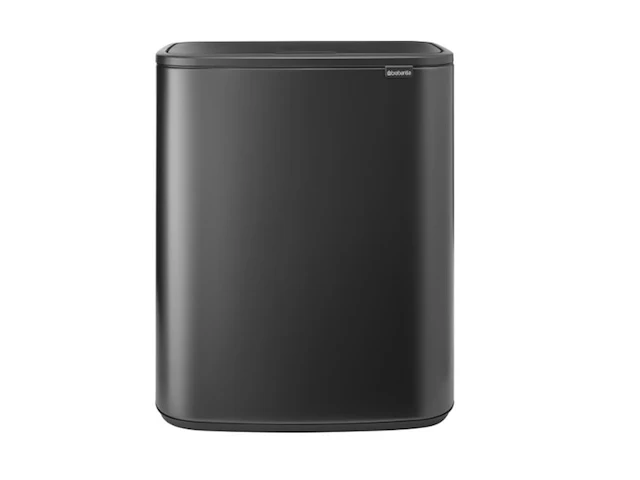 Brabantia bo prullenbak 60l mineral infinite grijs - afbeelding 1 van  3