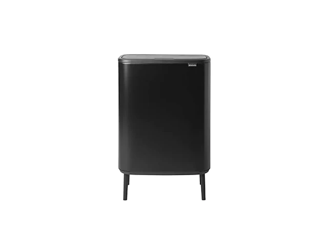 Brabantia bo touch bin hi prullenbak 60 liter matt black - afbeelding 1 van  2