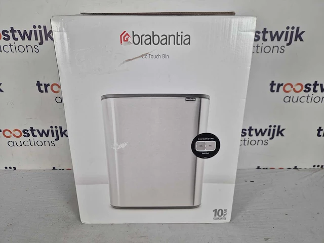 Brabantia bo touch bin prullenbak - 2 x 30 liter - afvalscheiding - matt black - afbeelding 2 van  2