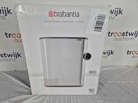Brabantia bo touch bin prullenbak - 2 x 30 liter - afvalscheiding - matt black - afbeelding 2 van  2