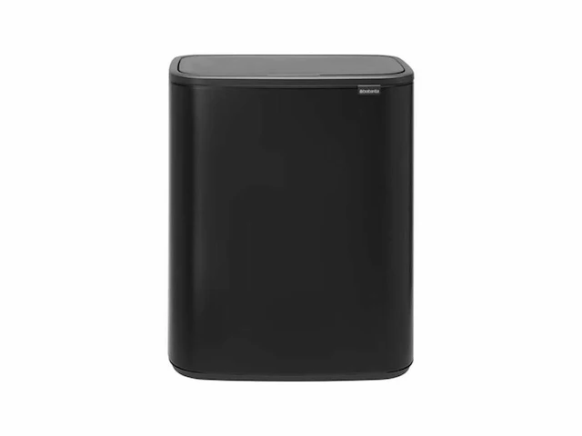 Brabantia bo touch bin prullenbak - 2 x 30 liter - matt black - afbeelding 1 van  3