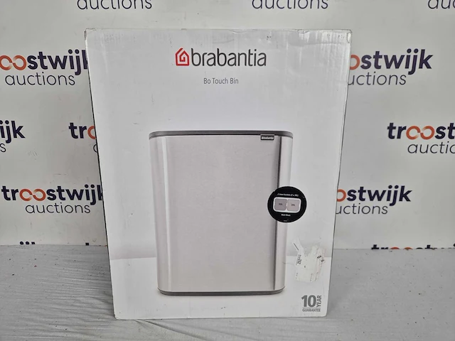 Brabantia bo touch bin prullenbak - 2 x 30 liter - matt black - afbeelding 2 van  3