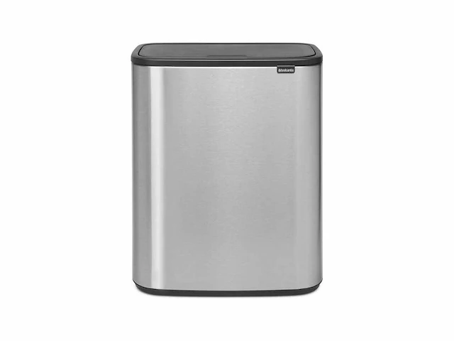 Brabantia bo touch bin prullenbak - 60 liter - matt steel fingerprint proof - afbeelding 1 van  2
