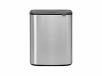 Brabantia bo touch bin prullenbak - 60 liter - matt steel fingerprint proof - afbeelding 1 van  2