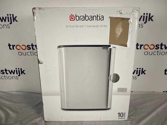 Brabantia bo touch bin prullenbak - 60 liter - matt steel fingerprint proof - afbeelding 2 van  2