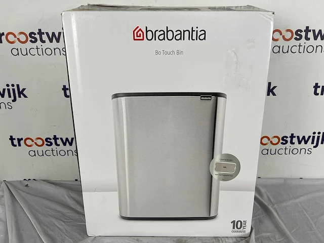 Brabantia bo touch bin prullenbak - 60 liter - matt steel fingerprint proof - afbeelding 2 van  2