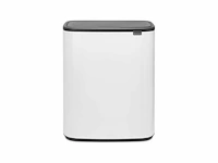 Brabantia bo touch bin prullenbak - 60 liter - white - afbeelding 1 van  2