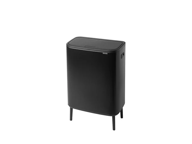 Brabantia bo touch bin prullenbak 1 binnenemmer 60l matt zwart - afbeelding 2 van  4
