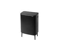 Brabantia bo touch bin prullenbak 1 binnenemmer 60l matt zwart - afbeelding 2 van  4