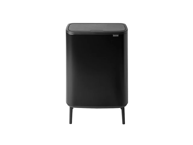 Brabantia bo touch bin prullenbak 1 binnenemmer 60l matt zwart - afbeelding 3 van  4