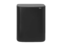 Brabantia bo touch bin prullenbak 60 l matt black - afbeelding 1 van  3