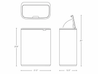 Brabantia bo touch bin prullenbak 60 l matt black - afbeelding 2 van  3