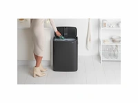 Brabantia bo touch bin prullenbak matt black, 1 binnenemmer 60l - afbeelding 4 van  4