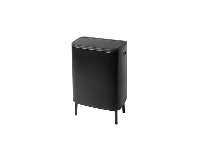 Brabantia bo touch bin prullenbak matt black, 2 binnenemmers 2 x 30l - afbeelding 3 van  4