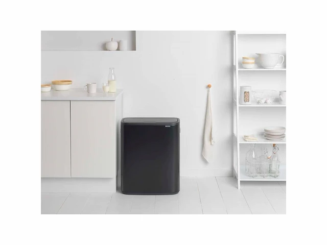 Brabantia bo touch bin xl, matt black 60l - afbeelding 3 van  4