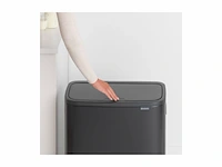 Brabantia bo touch bin xl, matt black 60l - afbeelding 4 van  4