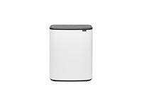 Brabantia bo touch bin xl, wit, 1 binnenemmer 60 l - afbeelding 1 van  4