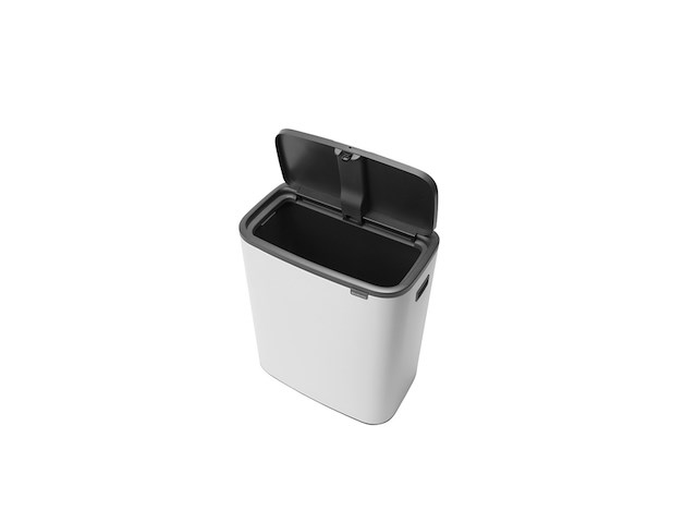 Brabantia bo touch bin xl, wit, 1 binnenemmer 60 l - afbeelding 2 van  4