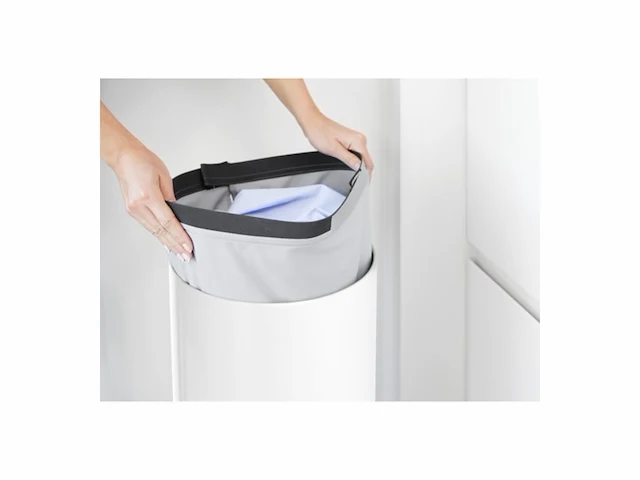 Brabantia laundry bin bruin, wit - afbeelding 3 van  5