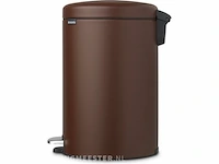 Brabantia newicon prullenbak - 20 liter - mineral cosy brown - afbeelding 4 van  4