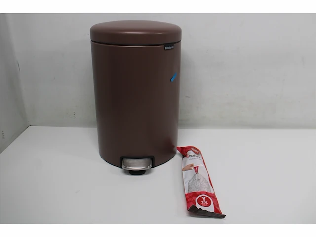 Brabantia newicon prullenbak 20 liter satin taupe - afbeelding 5 van  6