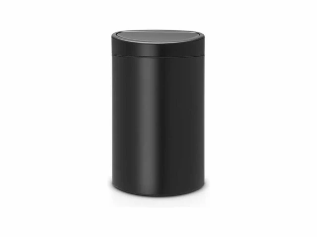 Brabantia touch bin prullenbak - 40 liter - matt black - afbeelding 1 van  3